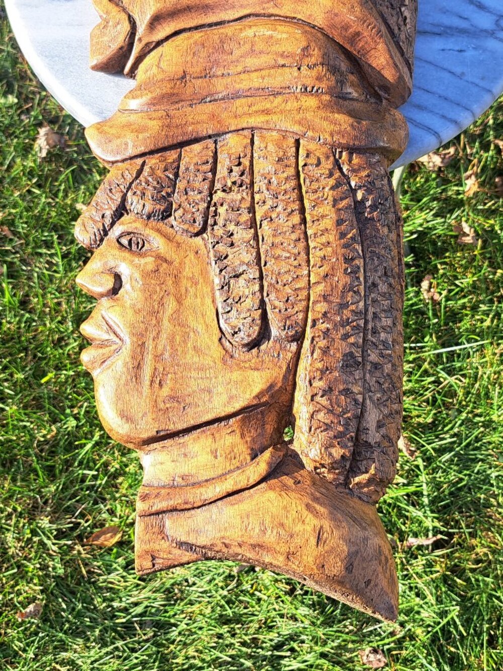 Large Wooden Rasta Wall Mask - Picture 8 of 11